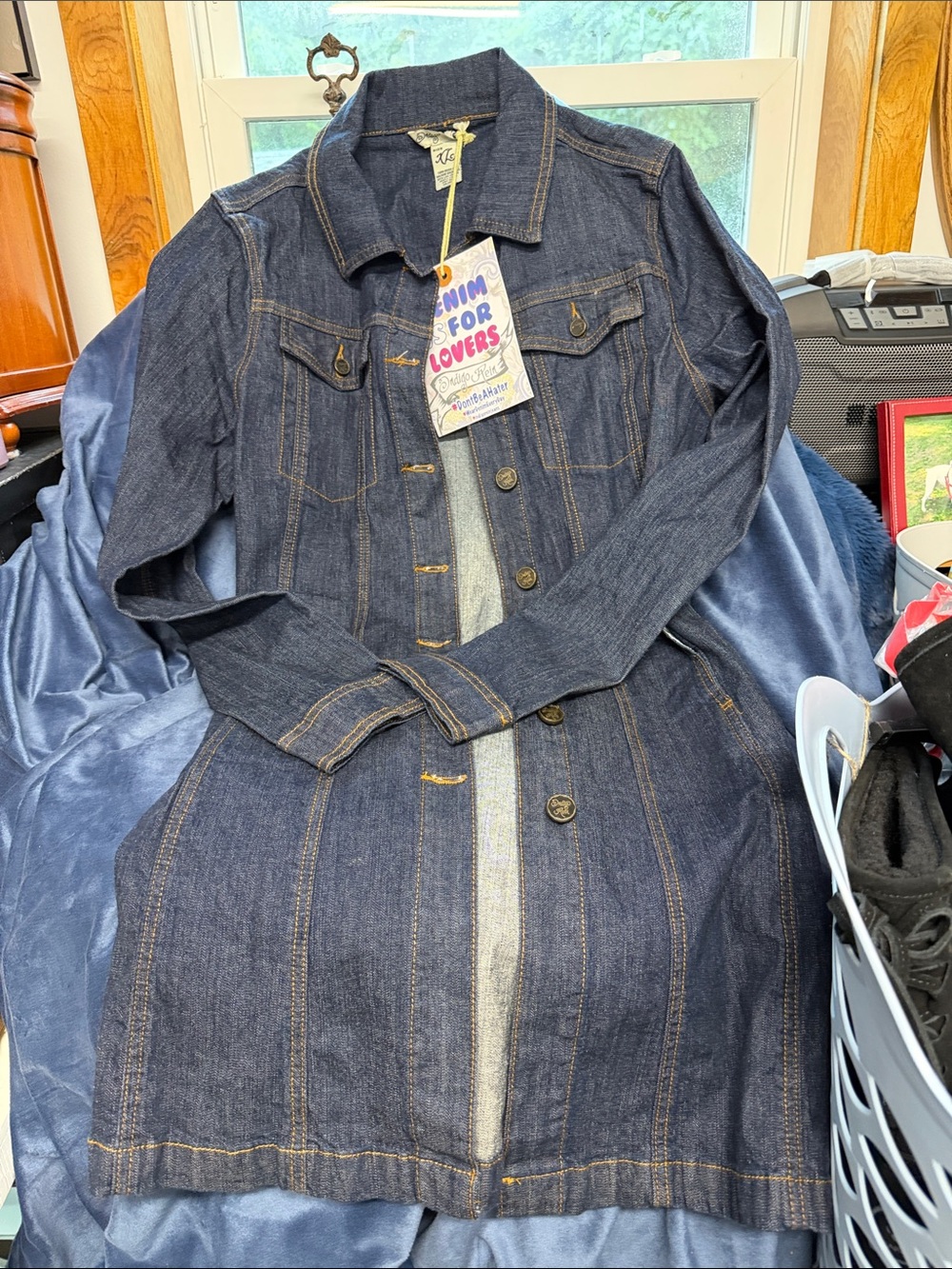 Indigo Rein Dark Blue Denim Jacket